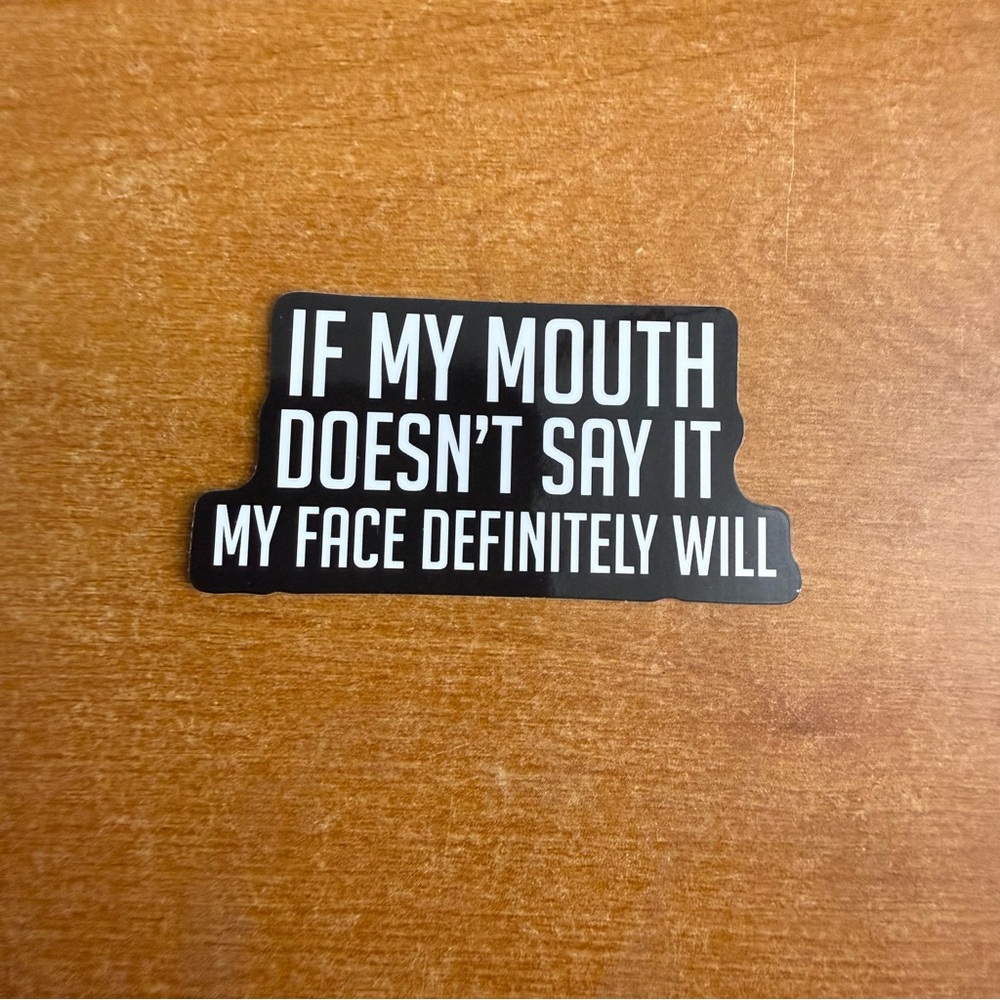 Black and White‎ Funny Sticker